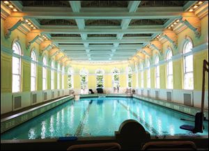 President Franklin Delano Roosevelt once swam in the indoor pool at the Omni Homestead Resort & Spa in Hot Springs, Va. It is filled with natural hot spring water and chlorine.