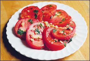 Fried tomatoes.