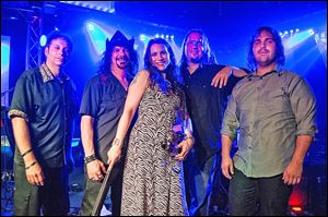 Fiddle player Karin Elizabeth and the Remedy Band play Friday at the Bier Stube.