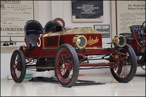 Jay Leno said the flames from his 1906 Stanley Steamer Cup Racer alerted the highway patrol, making it the oldest car pulled over for speeding on that route.