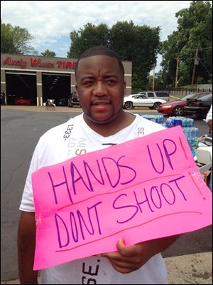Ferguson resident and protester Anthony Ross says 