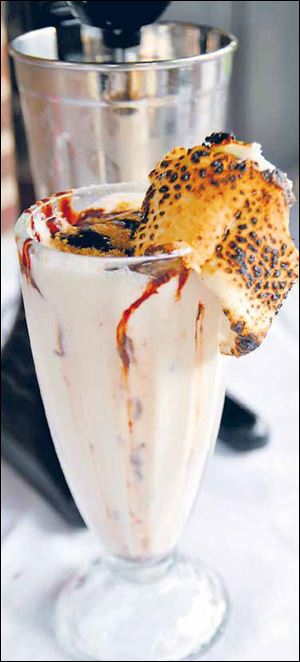 A drinkable version of the s’more: a s’more milkshake.
