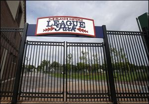 An entrance to League Park in Cleveland. The city of Cleveland has invested $6.3 million in restoring the old site of League Park, a historic site where the Cleveland Indians clinched its 1920 World Series title, Babe Ruth hit his 500th home run and where Joe DiMaggio extended his hitting streak to 56 games. 