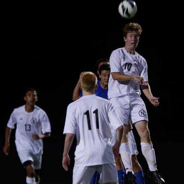 SPT-AWnorthviewSOCNorthview-s-Matt-Bules-heat-butts-the-ball