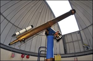 The six-inch Brashear refracting telescope, on UT’s campus since 1931, is in the process of being replaced by a new telescope for the Brooks Observatory. 