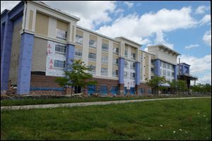 A Holiday Inn Express is under construction on Roachton Road at State Rt. 25 in Perrysburg. 