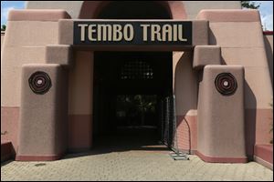 An exhibit for the Tasmanian devils is being constructed inside Tembo Trail. The Australian government must approve the enclosure before issuing final permits.