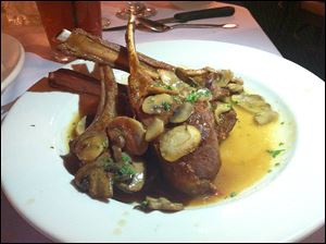 Lamb chops from Angelo's Northwood Villa in Erie.