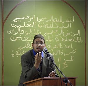 During a prayer service at the Masjid Al Islam mosque on Friday, Imam Shamsuddin Waheed said the Paris attackers were not truly Islamic because they did not follow rules of the faith.