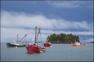 ‘Boats at Anchor,’ a digital photograph by Michael Basista, will be on exhibit at Art-A-Fair. The exhibit runs through June 18.