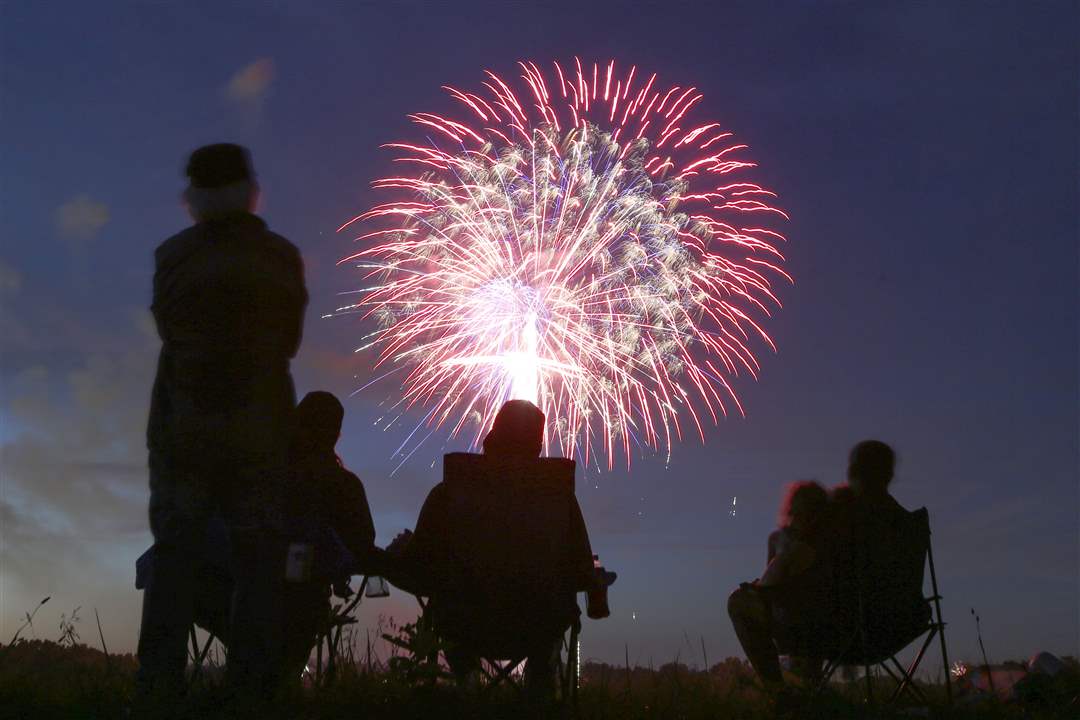 Perrysburg Bicentennial fireworks display The Blade