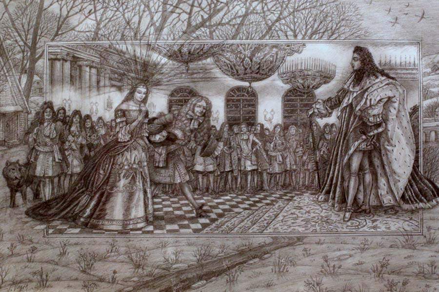 MAZZA17-graphite-draft-of-a-Vladimir-Vagin-illustration