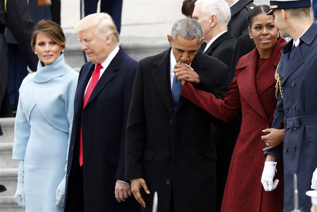 APTOPIX-Trump-Inauguration-GOODBYE-OBAMAS