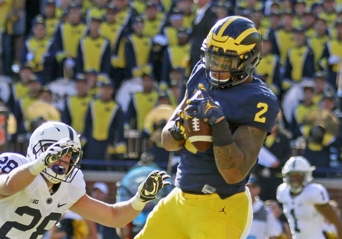 NFL NCAAフットボール　ミシガン・ウルヴァリンズ　ani革ジャン　ジップ Michigan tight end Asiasi leaving program | The Blade