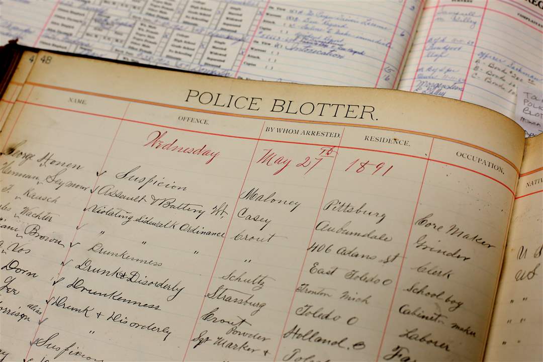 Old ledgers offer arresting look into past The Blade