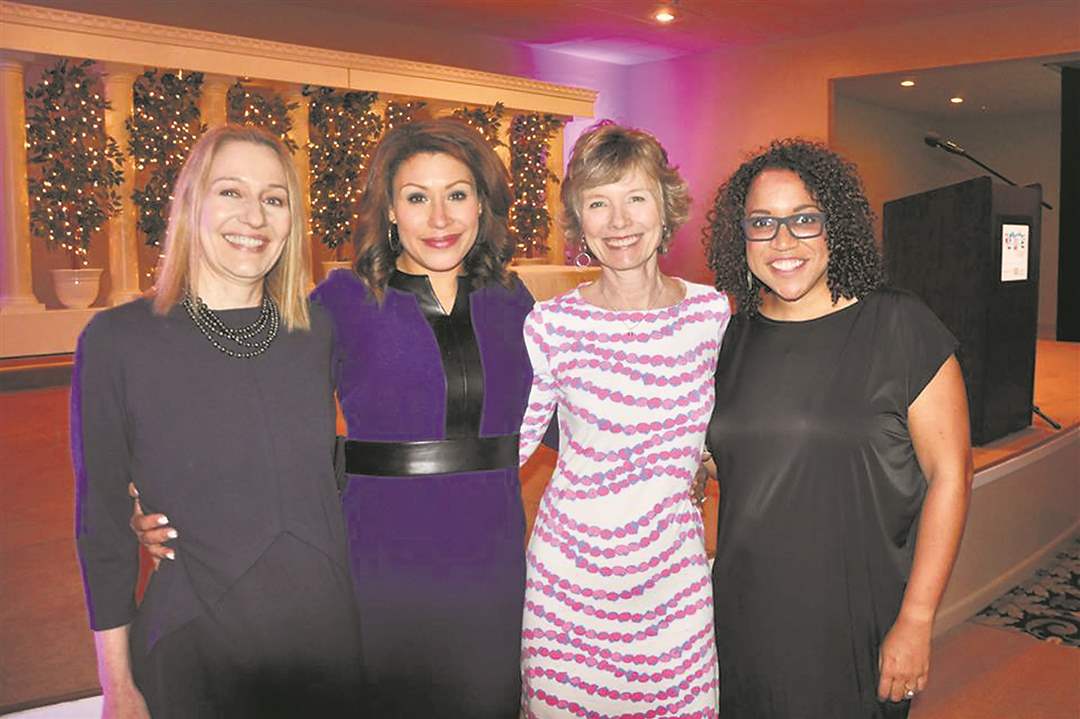 CLAIRE-Ladies-jpg-Adele-Jasion-Kristian-Brown-and-Julie-Rubini-with-guest-speaker-Jael-Ealey-Richardson