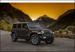 Jeep has released the first images of the new 2018 Jeep Wrangler, pictured here. Like the current Wrangler, the new vehicle will be built exclusively at Fiat Chrysler’s Toledo Assembly Complex.