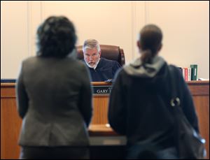 Judge Gary Byers in the Maumee Municipal Court in February.