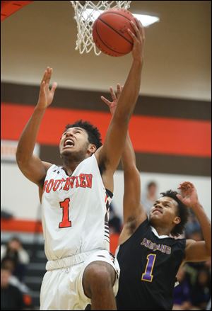 Sylvania Southview's Zech Miller, pictured in a game earlier this season, scored 14 points for the Cougars Saturday in a win over Whitmer.