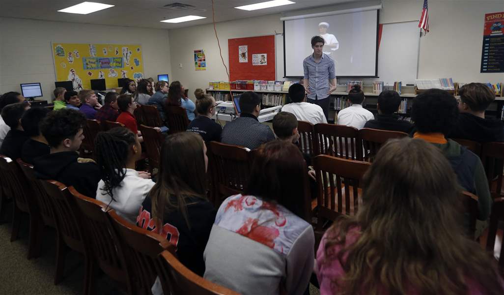 Awardwinning author visits TPS, kicks off writing The Blade