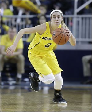 Katelynn Flaherty scored 24 points for Michigan Thursday, but the Wolverines fell to Purdue in overtime.