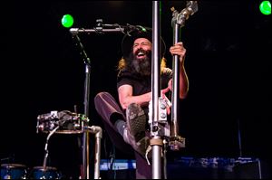 Mike Silverman, a San Francisco native, built ‘The Magic Pipe,’ an instrument that allows him to be a one-man band. He has written and released five full-length albums during a two-decade career of playing the instrument.