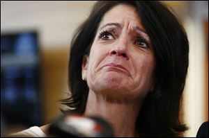 After deliberating for seven hours over two days, a jury decided that Brian Golsby’s life should be spared in the murder of Reagan Tokes. It recommended life in prison without parole. Tokes' mother, Lisa McCrary-Tokes, listens to questions from the media after sentencing on Wednesday, March 21, 2018.