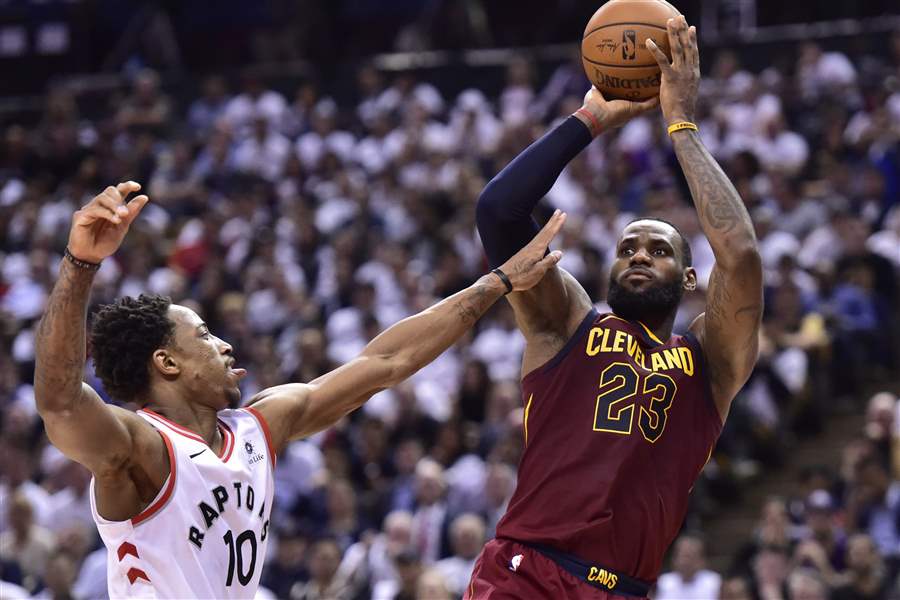 James, Love guide Cavs to 2-0 series lead against Raptors - The Blade