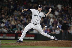 Seattle Mariners starting pitcher James Paxton tossed a complete game Saturday against the Detroit Tigers.