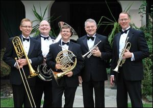 The Academy Brass Quintet opens the Music at the Market Concert Series at 7 p.m. Thursday.