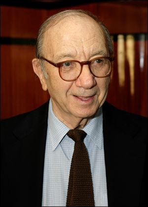Neil Simon poses for a picture at the reception for the Eugene O'Neill Theater Center's Monte Cristo Award in 2008.
