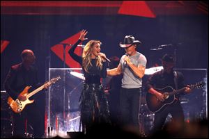 Tim McGraw and Faith Hill perform at the Huntington Center on June 8.