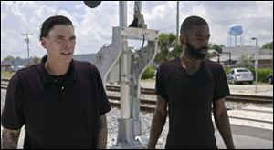 Frankie, left, and Nate, both from Toledo, are seen in a still from 'Dopesick Nation,' a new Viceland series.