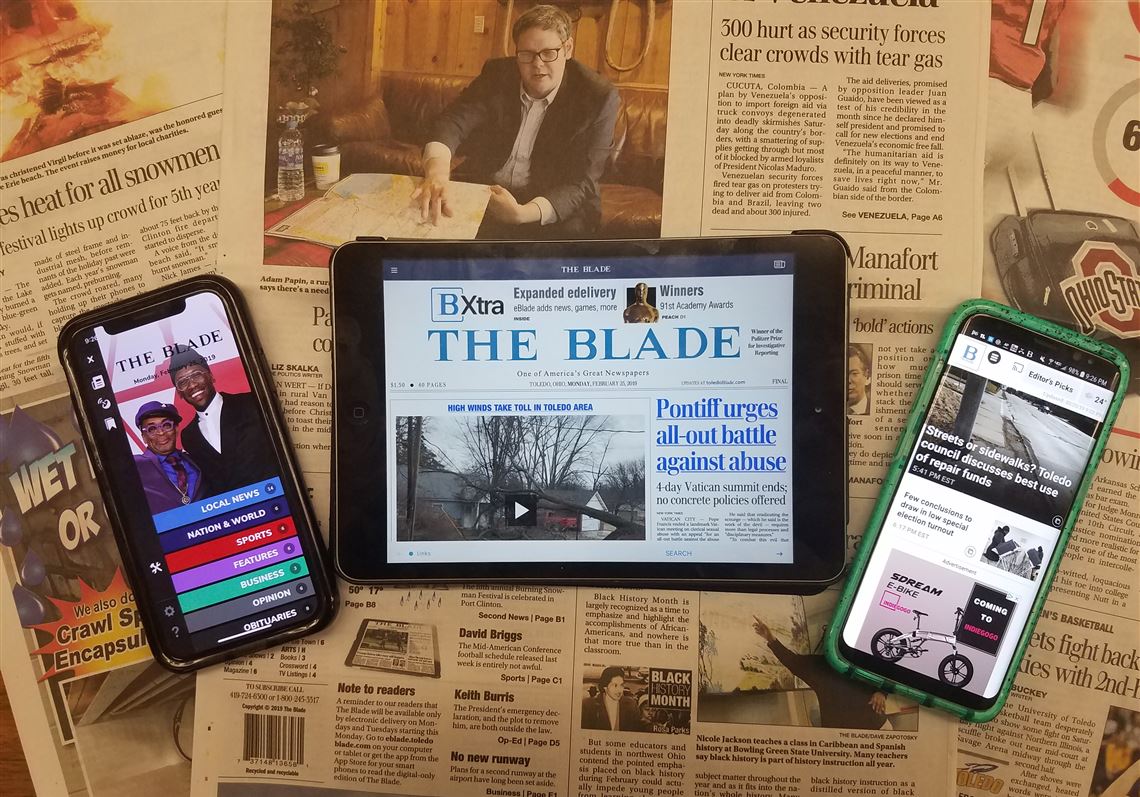 The Blade To Be Delivered Electronically Mondays Tuesdays The Blade