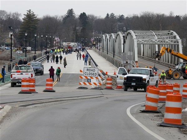 Photo Gallery New Waterville Bridge opens The Blade