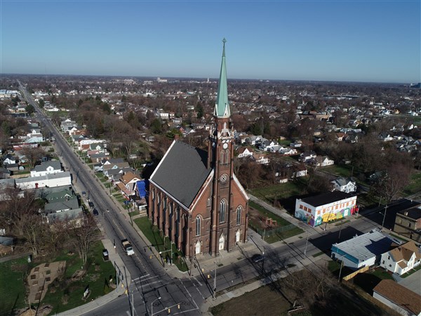 Fire sparks at former St. Anthony's Church