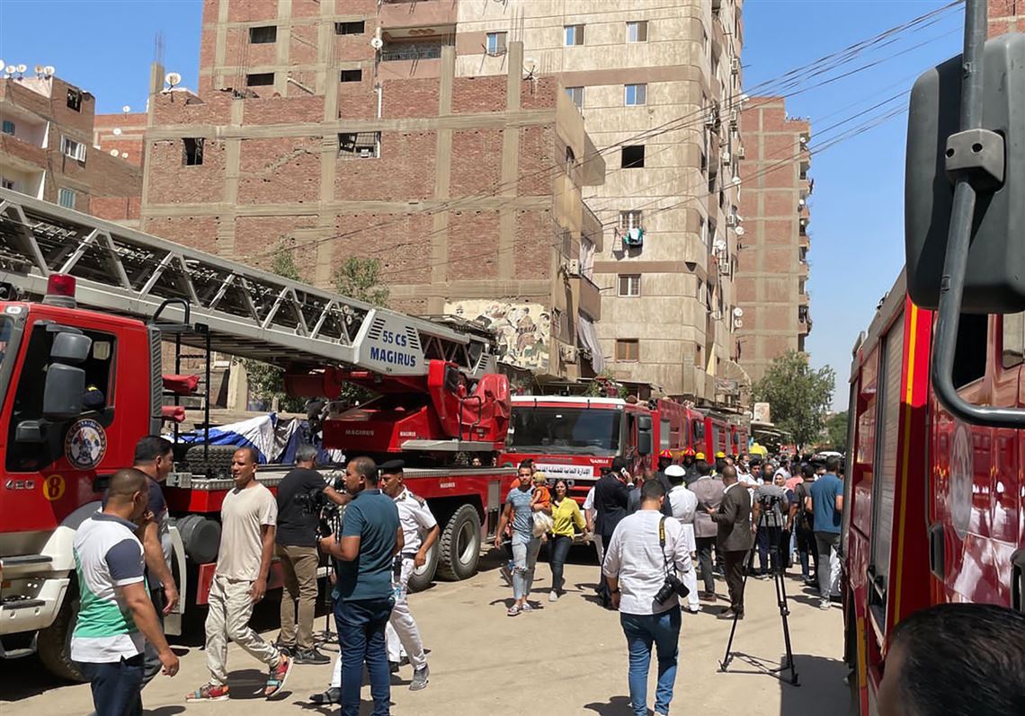 Fire at Cairo Coptic church kills 41, including 15 children.