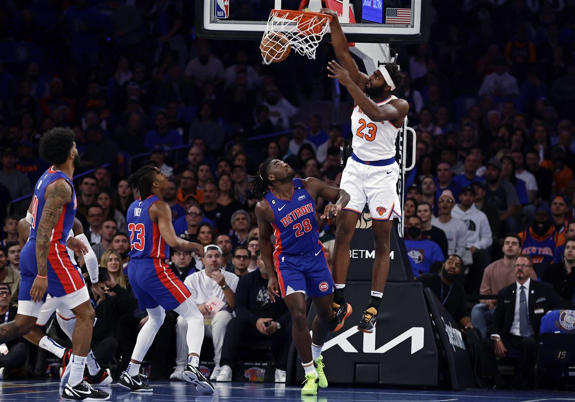 Knicks rout Pistons 130-106 in Brunson