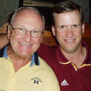 Shemy Schembechler and retired Michigan Hall of Fame coach Bo Schembechler. Shemy was a scout for the Washington Redskins and now scouts for the Las Vegas Raiders.