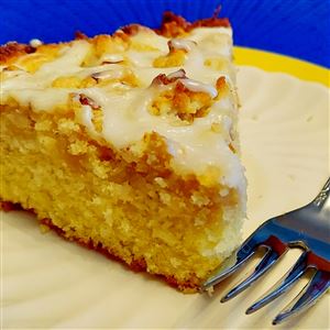 Fourth time's the charm as Food Editor Mary Bilyeu perfected the recipe for this Lemon Almond Streusel Cake after three previous tries at making a unique citrus-flavored dessert. (THE BLADE/MARY BILYEU)