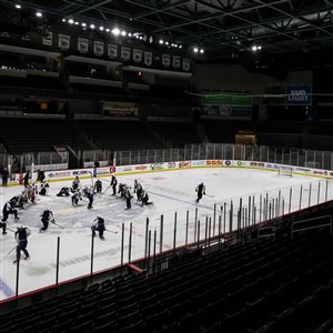 Walleye prepare Huntington Center for a white-out Storm