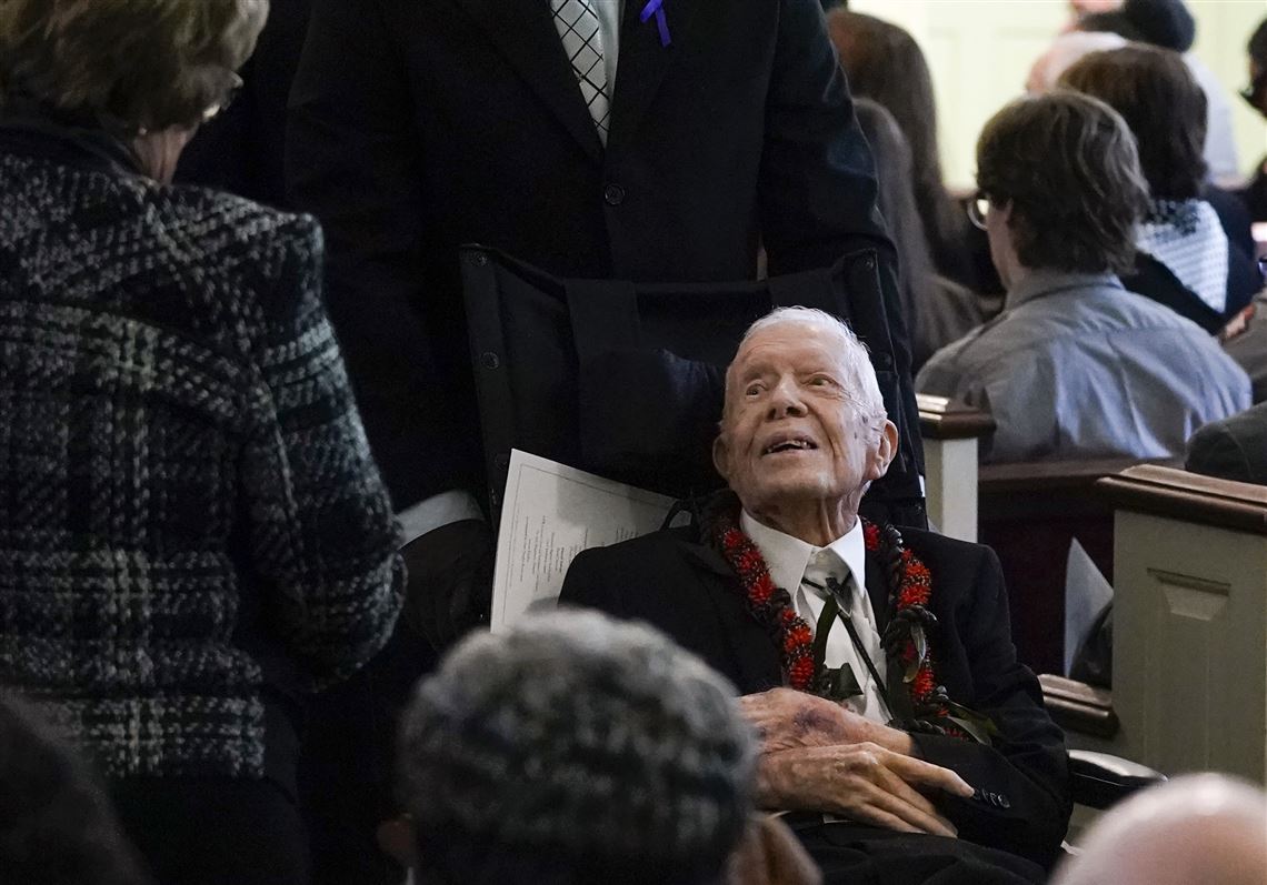 Rosalynn Carter is eulogized before family and friends as husband
