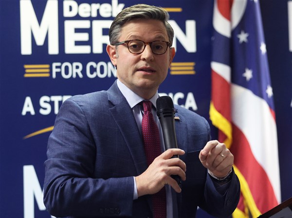 U.S. House speaker campaigns for congressional candidate Derek Merrin ...