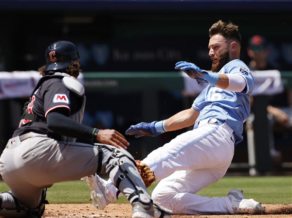Cameron escapes bases-loaded jam in first, Garcia homers to lead Royals to 4-1 win over Guardians