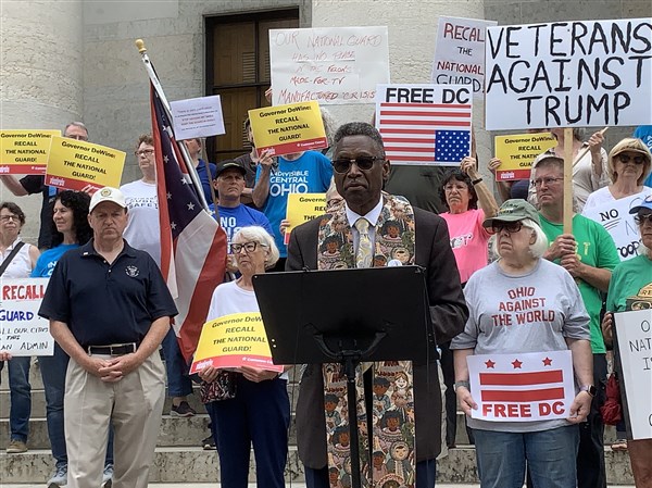 Governor urged to recall Ohio National Guard from nation's capital