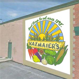 Kazmaier's grocery store had proposed putting up this mural on its downtown store. Perrysburg City Council voted 4-2 to turn down the request.