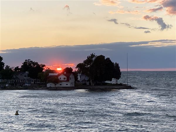 Sunset on Lake Erie.