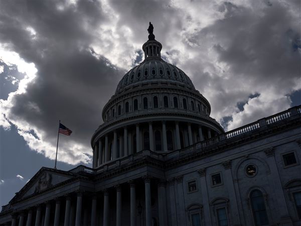 The Capitol is seen on day 23 of the government shutdown, in Washington on Oct. 23.