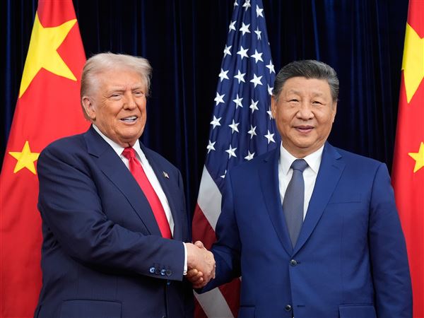 Trump and China's Xi are meeting in South Korea to try to roll back trade tensions