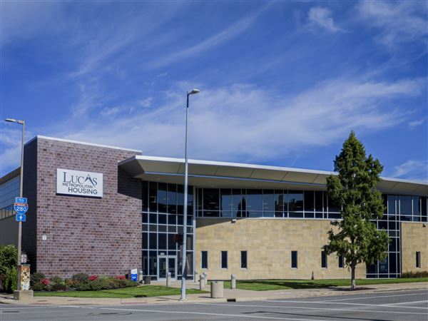 The Lucas Metropolitan Housing headquarters on Oct. 10 in downtown Toledo.